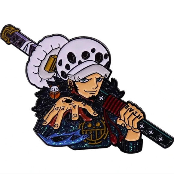 New enamel anime pin accessories backpack brooch one piece Luffy manga pins whit - Picture 1 of 7